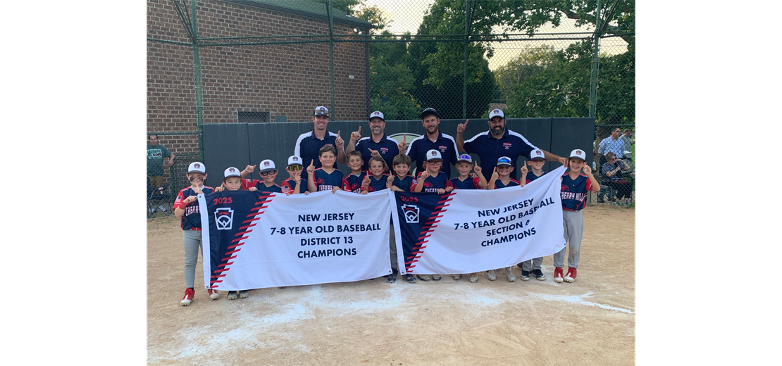 Cherry Hill American are the 2025 8U BB section 4 Champions!